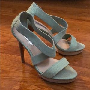 H by Halston heeled sandals.